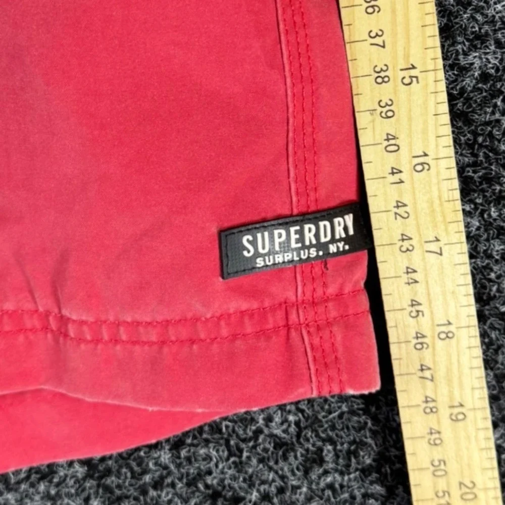 Superdry Surplus Goods Swim Shorts Mens Medium Red Board Shorts NWT M30000HO AT7
